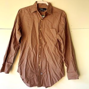 Ralph Lauren Polo Mens's Button Up Shirt Top Button Down Long Sleeve, 15 1/2 -33